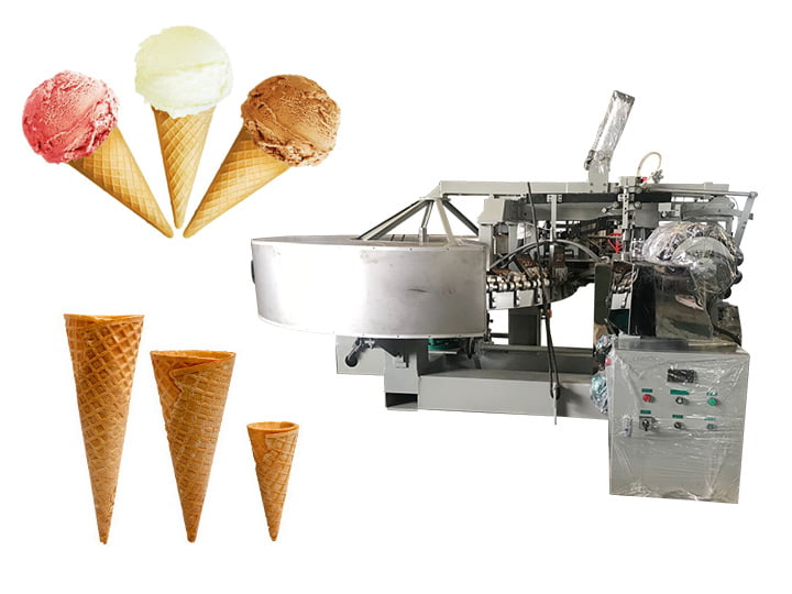 automatic rolled sugar cone machine