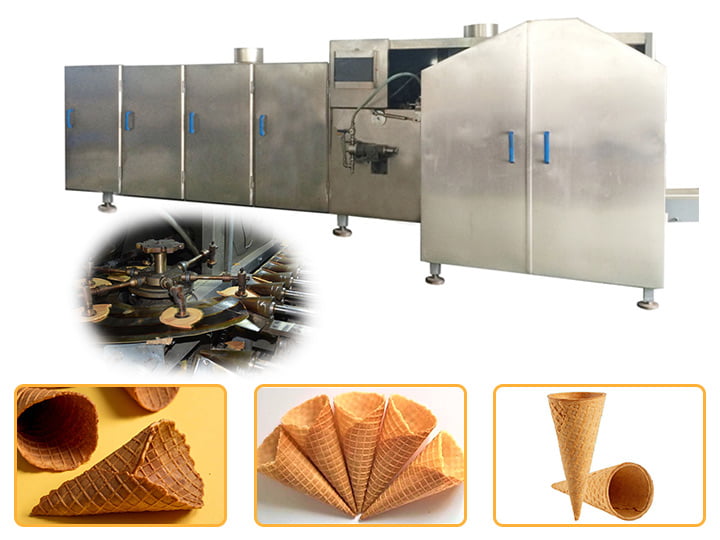 tunnel automatic waffle cone production line
