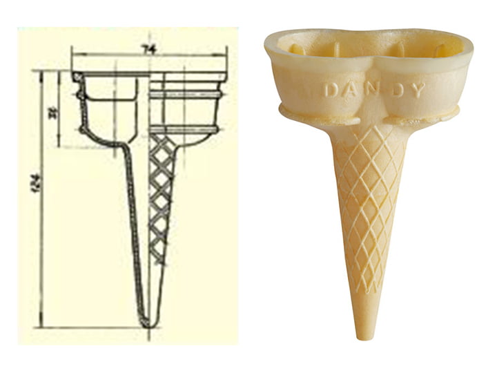 wafer-cone-mold