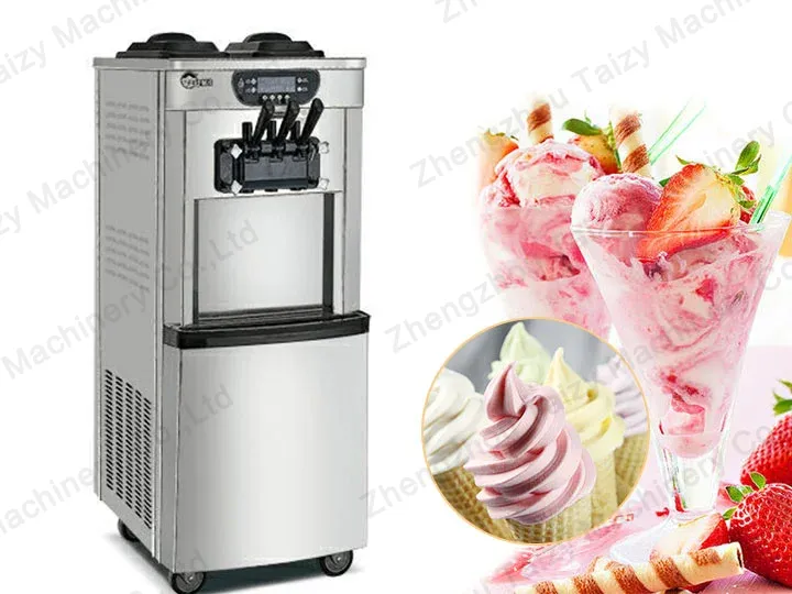 máquinas comerciais de sorvete de gelato macio