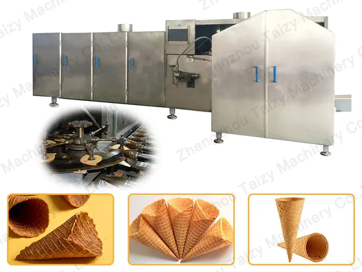 tunnel automatic waffle cone machine